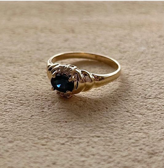 Sapphire Pluto Ring