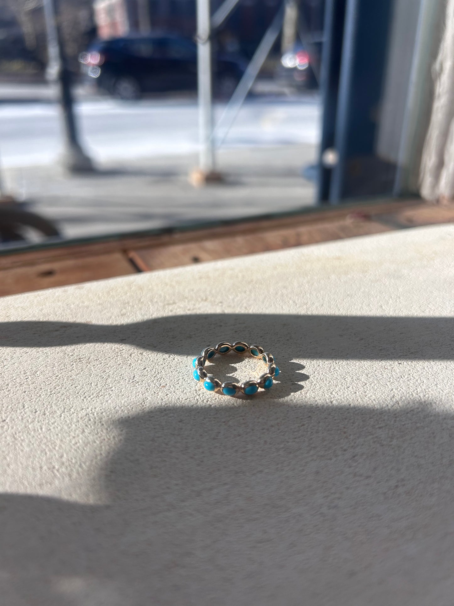 Turquoise Eternity Ring