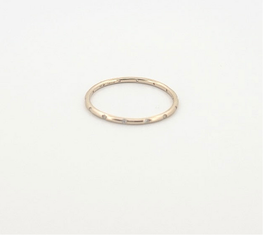 Simple Strand Diamond Ring