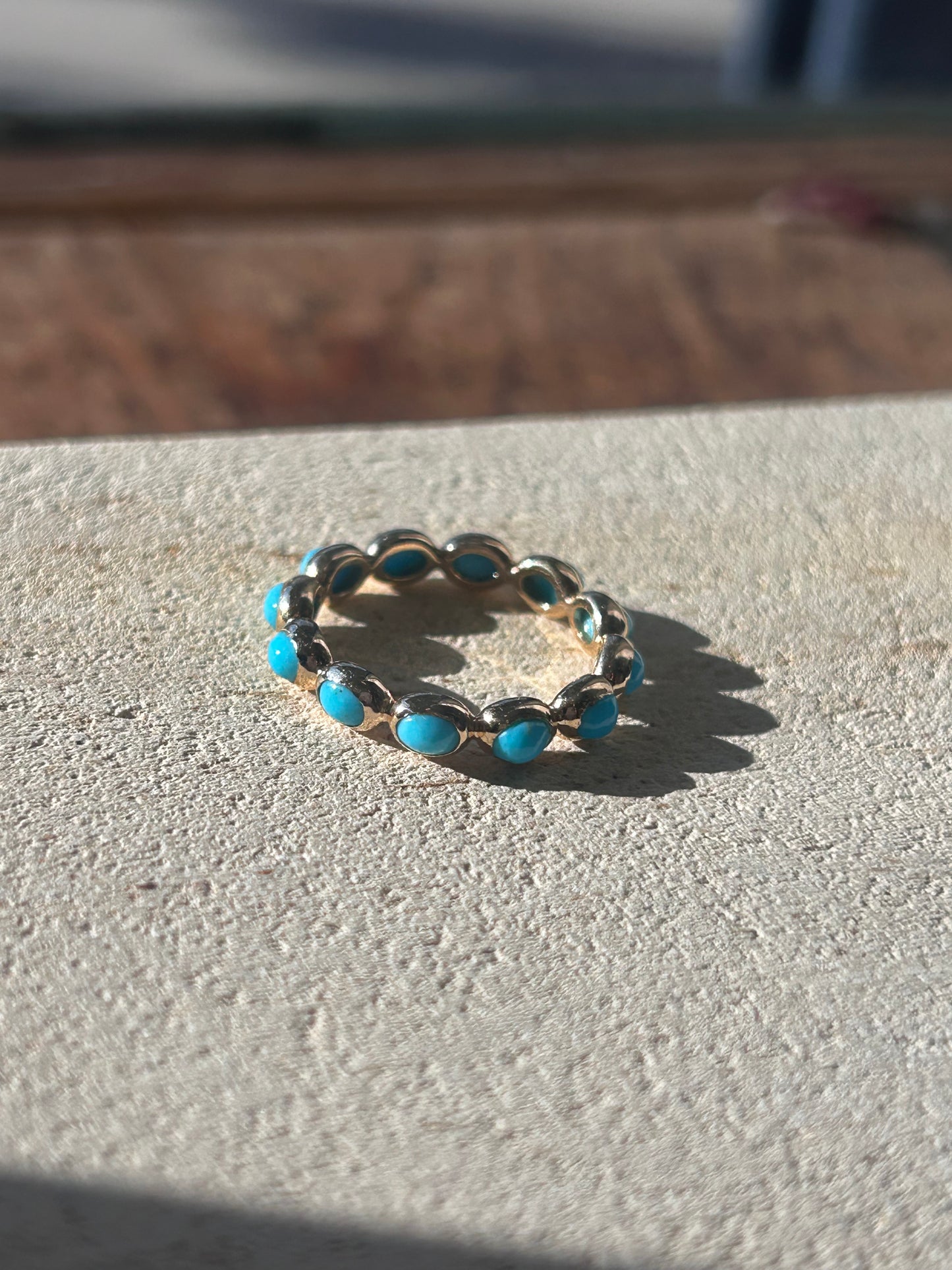 Turquoise Eternity Ring