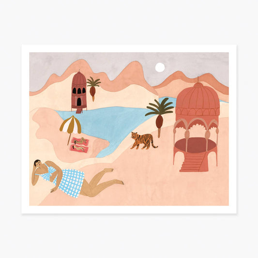 Quiet Beach Art Print